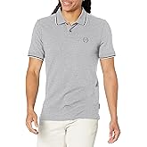 Armani Exchange Mens Slim Fit Cotton Pique Tipped Polo