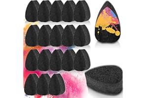 WY LIGHTING LEVEL 20 Pcs Face Paint Sponge High Density Face Painting Supplies Petal Painting Sponge Droplets Makeup Paint Sponges for Adults Art Work and Body Paintings Tear Drop Halloween Christmas
