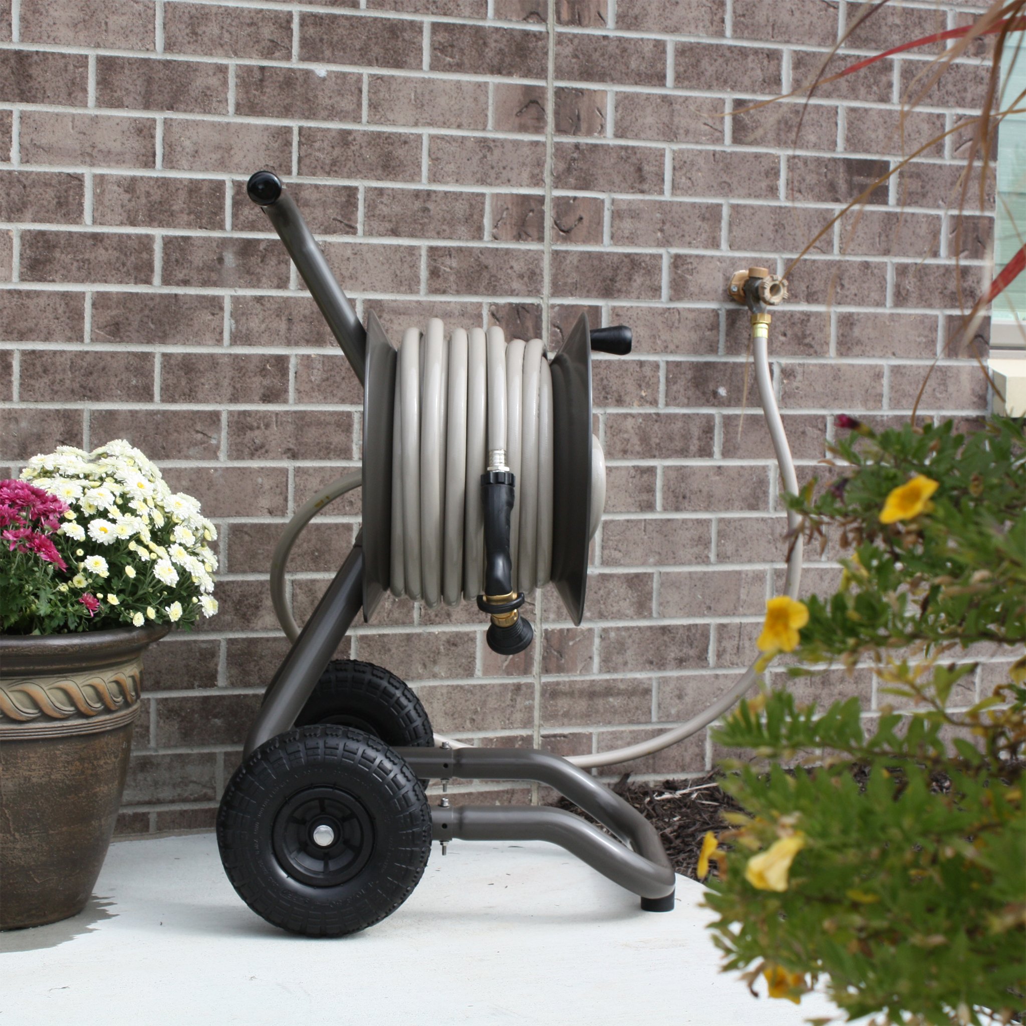 Eley Portable Garden Hose Reel Cart Buy Online in United Arab