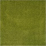 THE RUGS Shaggy Living Room Rug 120x120 cm Green Soft 30 mm Thick view 6