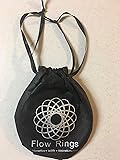 Flow Ring, Kinetic Spring Toy,Multi Sensory Interactive 3D Shaped Flow Ring with a Portable Carrying Bag,for Boys and Girls,Silver,RIMDOMN