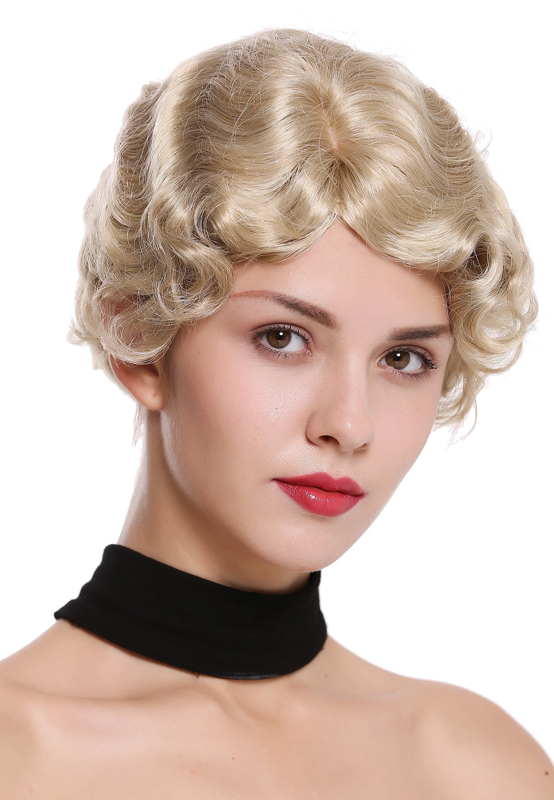 WIG ME UP - LD501-22 Lady Quality Wig short 20s inspired wavy parting Retro Chic Charleston Swing Hollywood Glamour blond