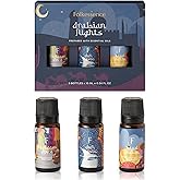 Folkulture Arabian Nights Essential Oils Set for Diffuser | Pack of 3 Exotic Aromatherapy Oils | Oud Rose, Oud Tobacco & Amber Scents | Home Fragrance Gift Set for Relaxation & Valentines Day Gifts