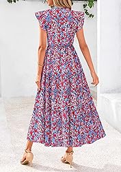 PRETTYGARDEN Women's 2025 Summer Floral Midi Dress