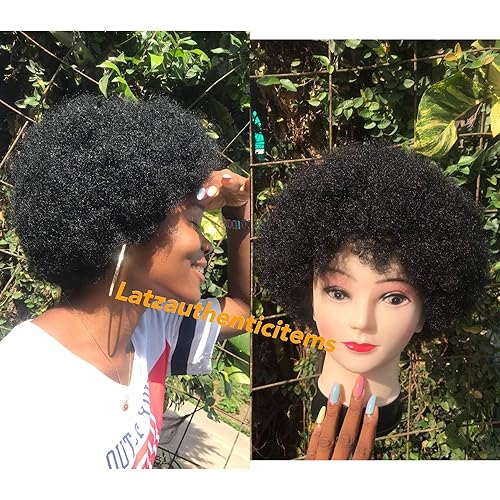 Amazon Com Afro Puff Full Wig Funky Wig Afro Kinky Afro Wig