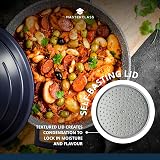MasterClass Medium Casserole Dish with Lid 4 Litre 24 cm Blue view 6
