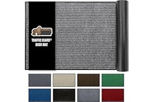 GORILLA GRIP Traffic Guard Door Mat, 60x36, Heavy Duty Welcome Mats, Commercial Office Space Doormat, Waterproof, Fade Resist