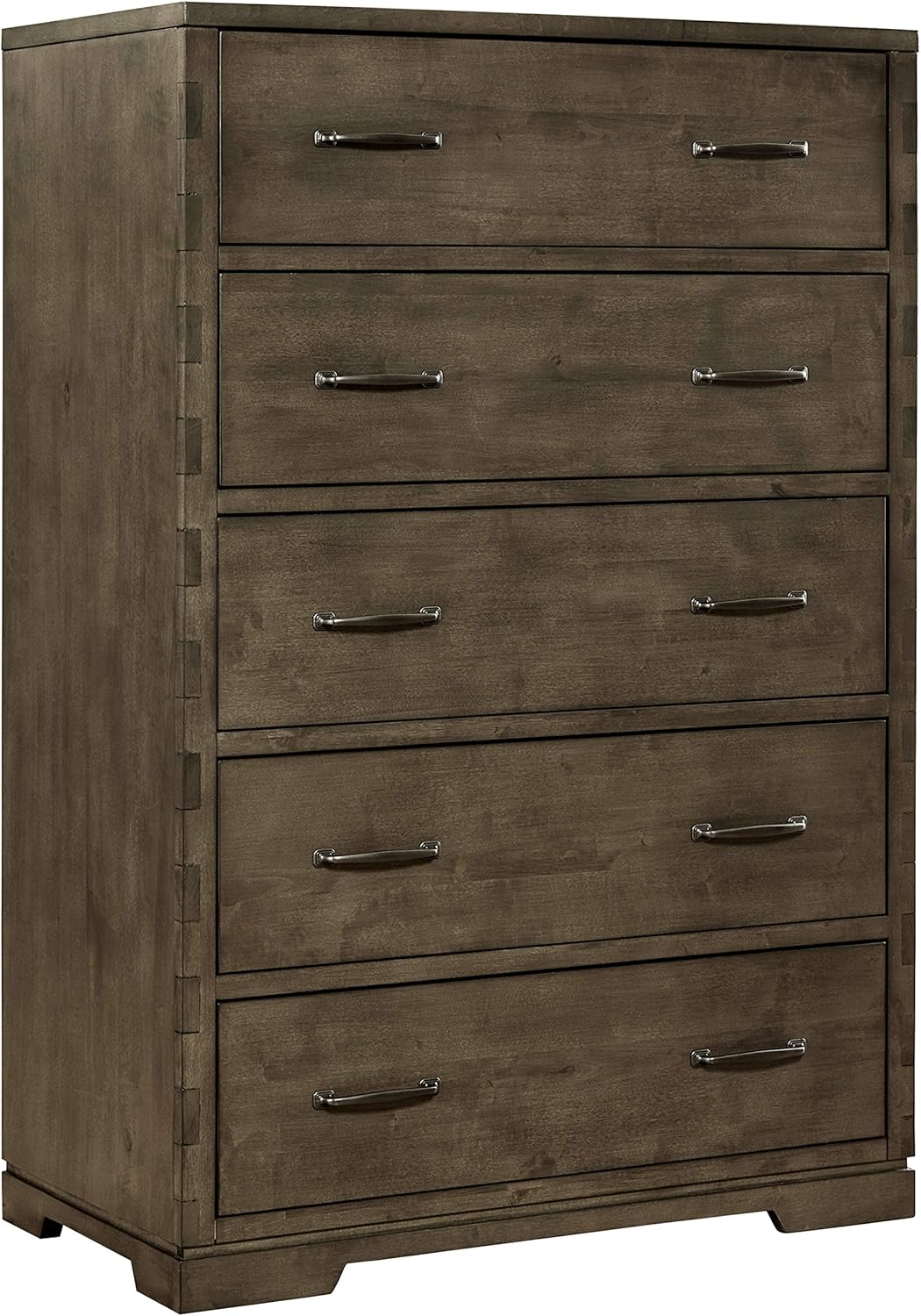 Amazon Com Westwood Design Dovetail 5 Drawer Chest Graphite Brown