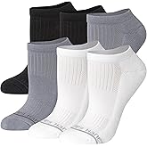 Hanes womens Supersoft Socks, Stretch No Show and Mid Crew Socks, 6-pairs