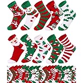 Taiyin 50 Pairs Christmas Fuzzy Socks Bulk Women Cute Cozy Fluffy Winter Warm Slipper Socks Sleeping Soft Plush Holiday Gifts