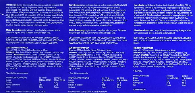 SANON - SANON Jalea Real con Vitaminas 20 ampollas de 10 ml