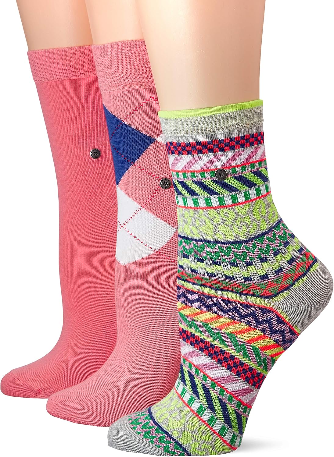 Burlington Women's Neutral Gift Set Calf Socks, Multicolour (Sortiment