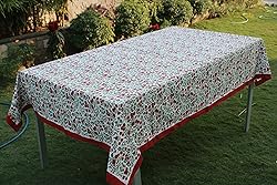 Ridhi Garnet Red and Emerald Green Indian Floral