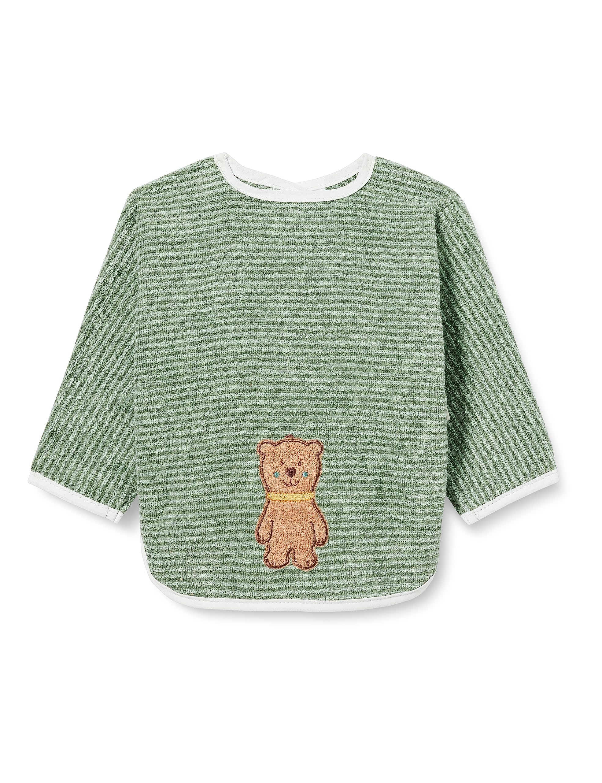 Sterntaler Ben Unisex Bib with Sleeves, Green, Pack of 1
