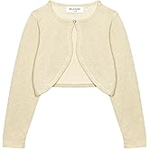 BOLEROSE Girls Long Sleeve Sparkle Cardigan Childrens Kids Bolero Shrug