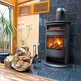 Relaxdays 5 Piece Fireplace Tool Set Steel Stand Tongs Shovel Poker Ash Broom view 6