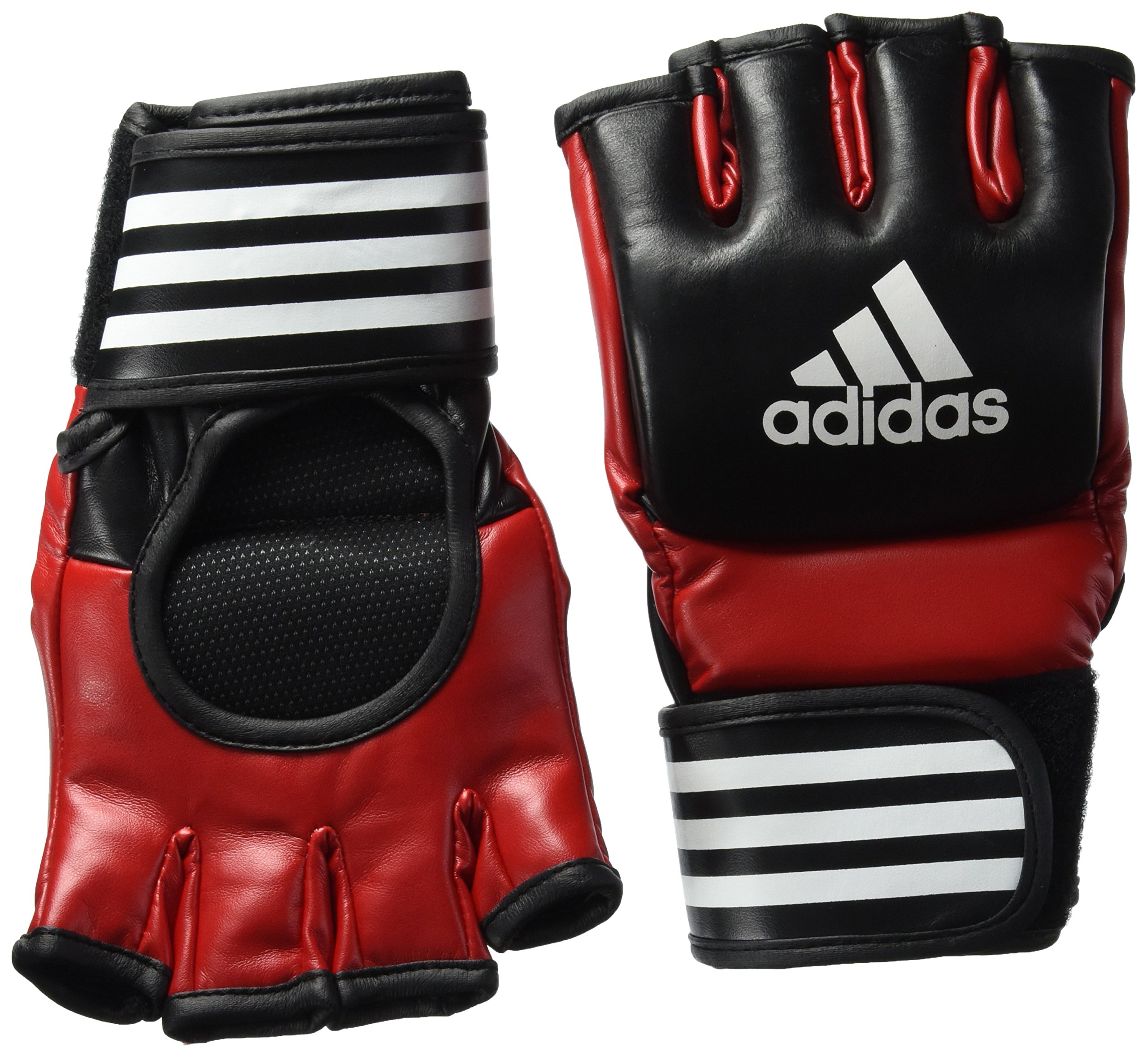 adidas Ultimate Fight Glove UFC Type Boxing Gloves, Black/Red, XL