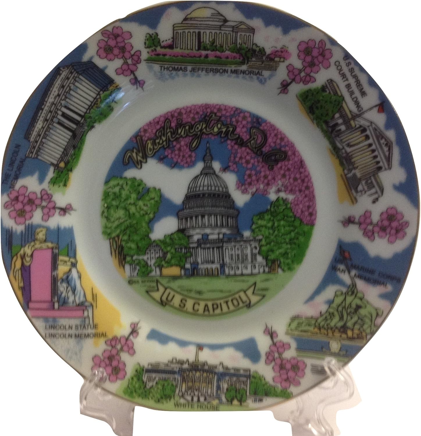 Vintage National Mall of Washington DC with Beautiful