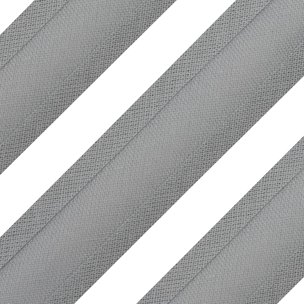 Realm Bias Binding Tape Cotton 1 Inch 25mm 5 Metres Mid Grey