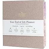 End-of-Life Planner & Document Organizer – Gracious Goodbye | Estate, Final Wishes & Family Information | Expandable 3-Ring Binder with 13 Sections