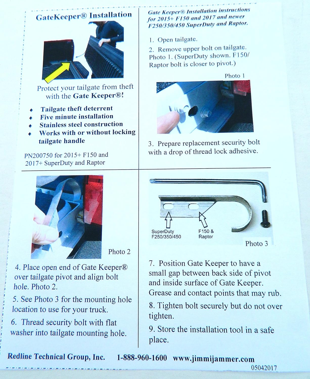 replacement tailgates for ford trucks on Amazon Com Gate Keeper Tailgate Security Made For 2015 20 F150 And 2017 2020 F250 F350 F450 Superduty And Raptor Trucks Industrial Scientific