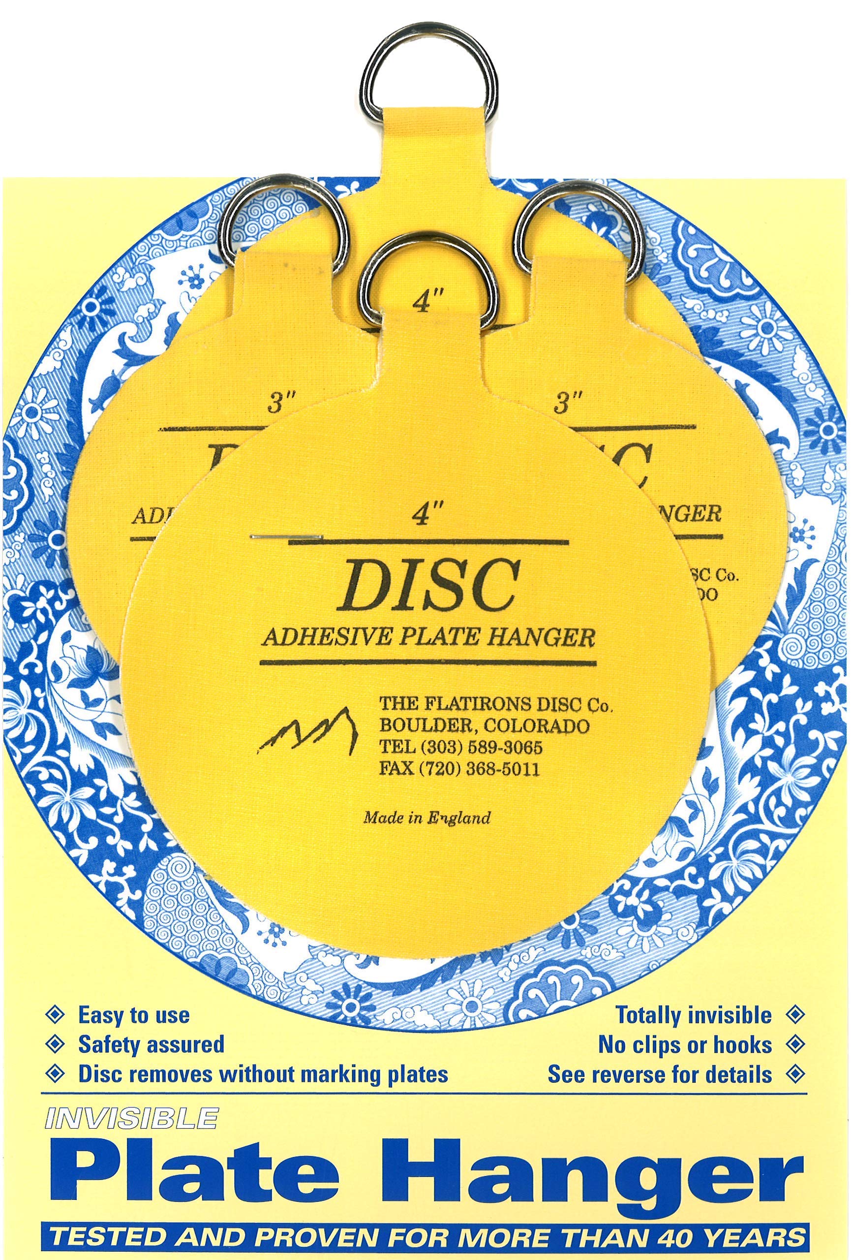 Photo 1 of Flatirons Disc Adhesive Plate Hanger Set (2-3 Inch and 2-4 Inch Hangers)