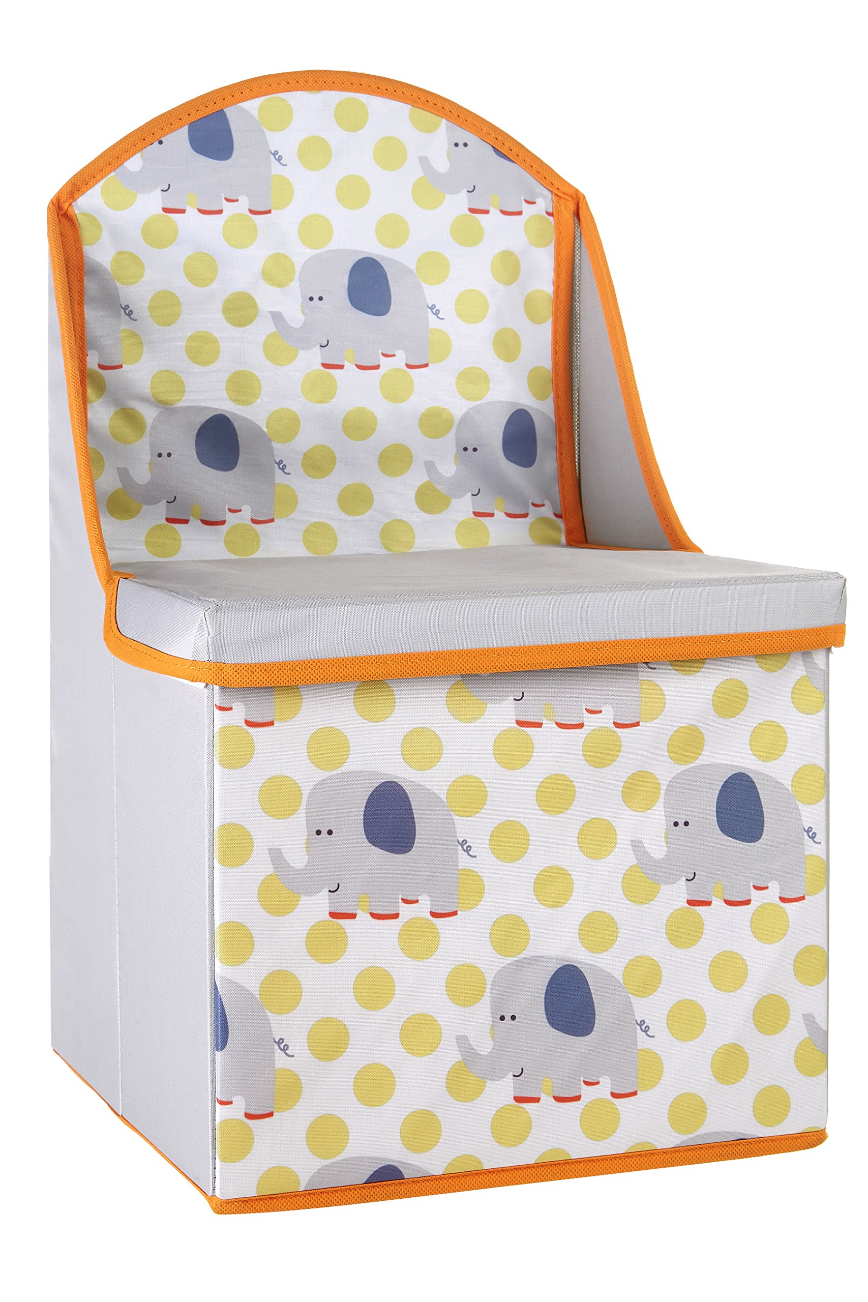 Premier Housewares Children's Storage Box/SEAT - Elephant Design, Wood, Grey