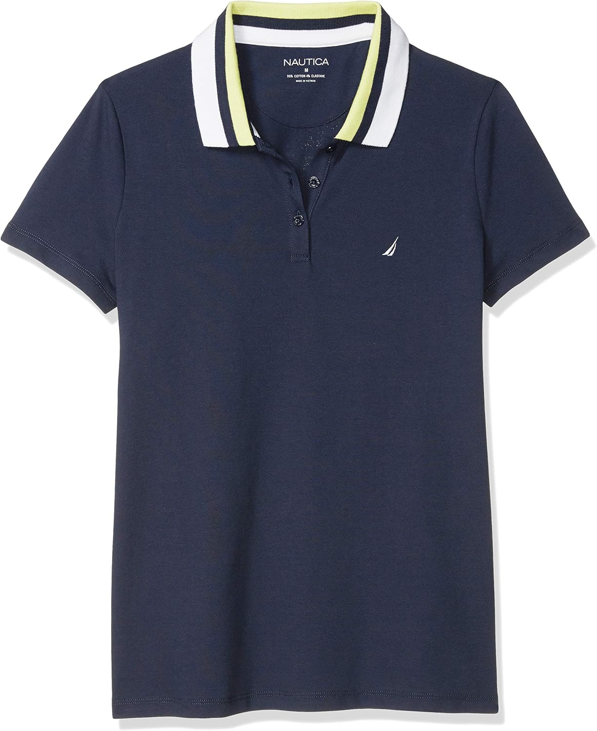 Nautica Women's Stretch Cotton Polo Shirt at  Women’s Clothing store