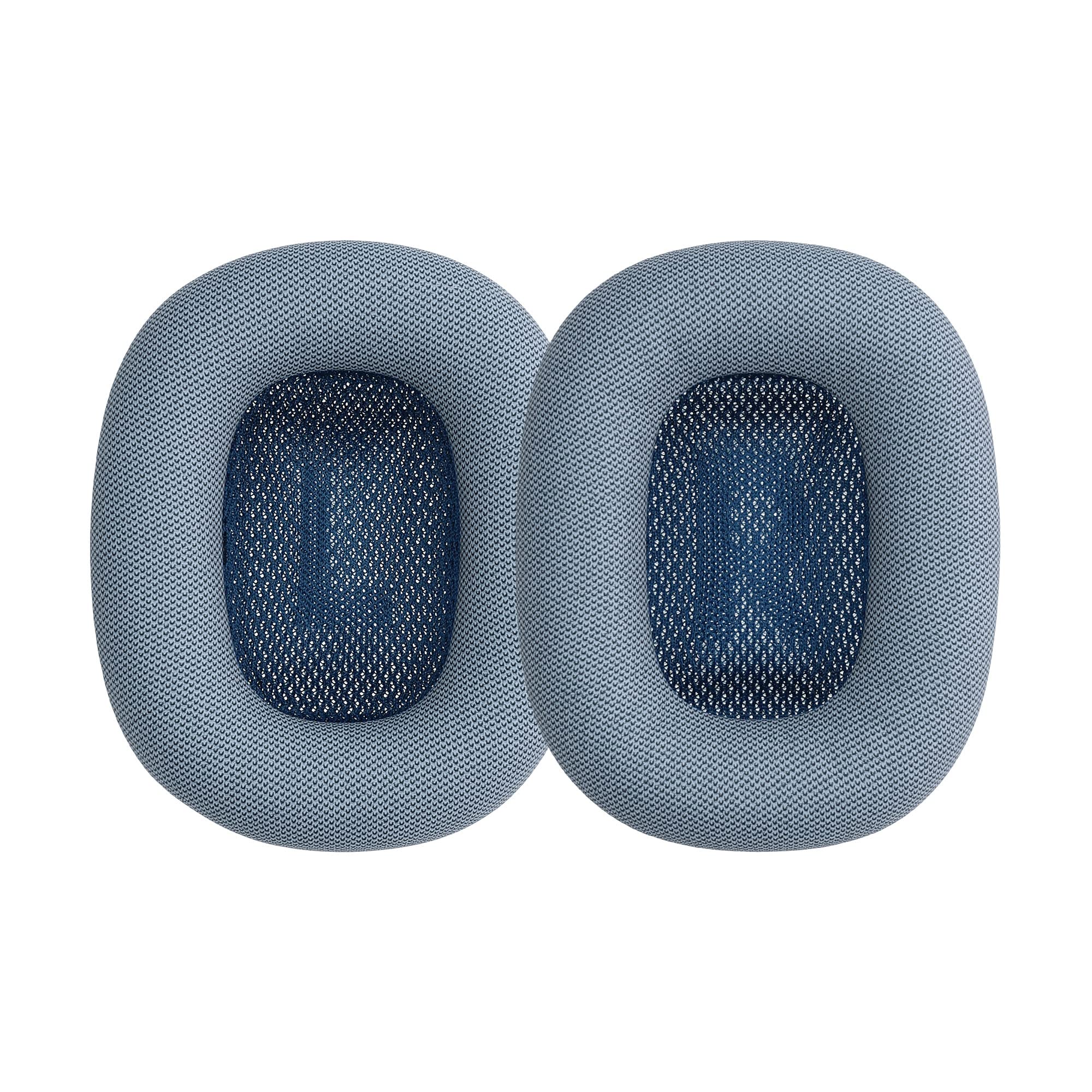 kwmobile 2x Headphone EarpPads for Apple AirPods Max Replacement Ear Pads - Headphone Ear Covers - Blue