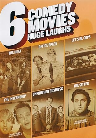 Amazon Com 6 Comedy Movies Huge Laughs The Heat Office Space Let S Be Cops The Internship Unfinished Business The Sitter Dave Franco Ron Livingston Jonah Hill Vince Vaughn