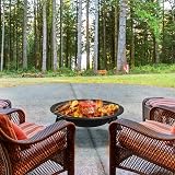 Yaheetech Fire Pit Portable Folding Firepit with Grill 54 cm Dia Black view 3