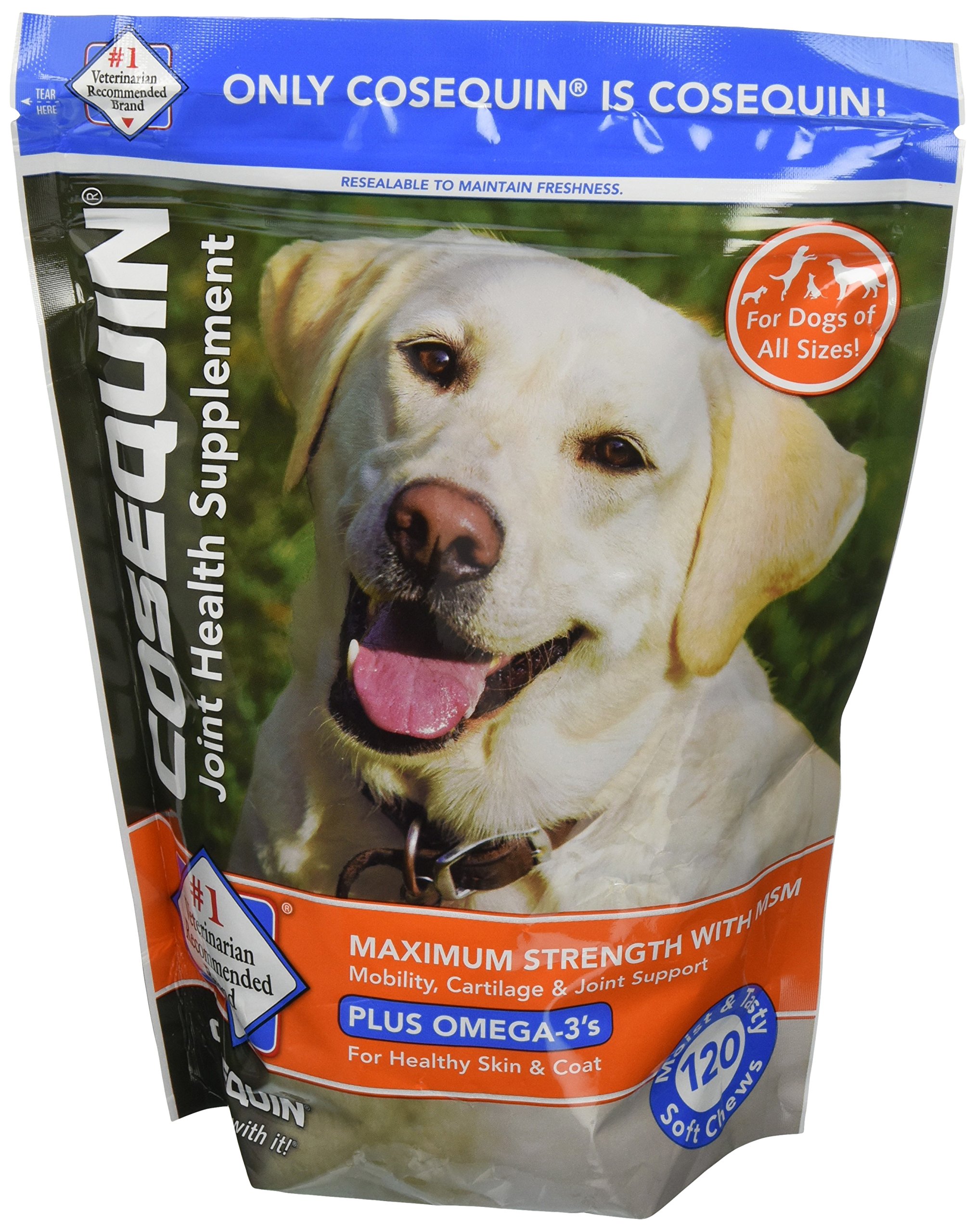 Cosequin Soft Chews Maximum Strength with MSM Plus Omega 3, 120 count