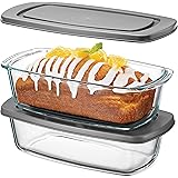 Superior Glass Loaf Pan With Cover - 2 Piece Meatloaf Pan With BPA-free Airtight Lids - Grip Handles for Easy Carry from Hot 
