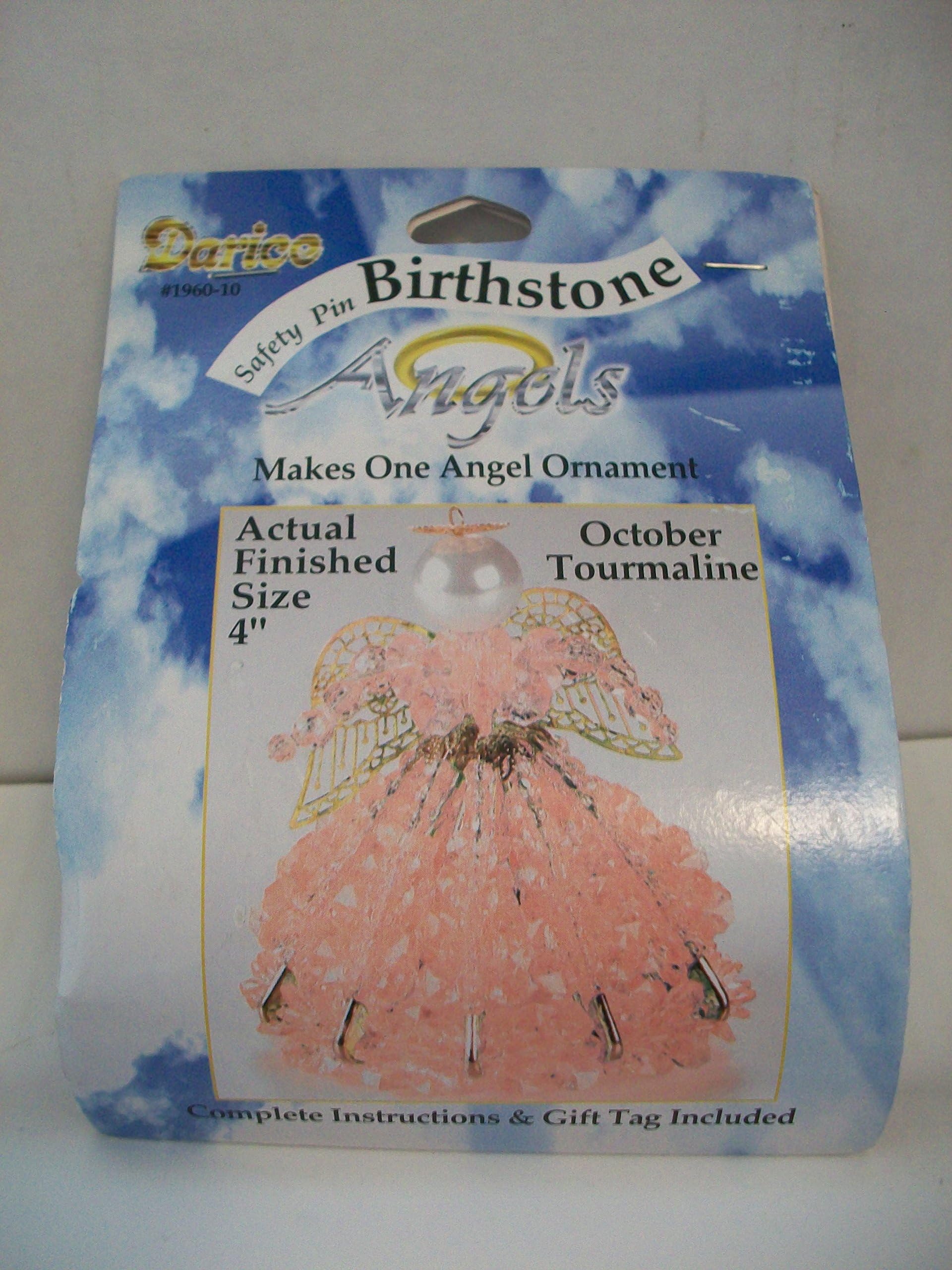 Birthstone Angel Ornament Bead Kit - October Tormaline
