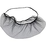 100 Pieces Disposable Nylon Honeycomb Royal Beard Protector nets, Latex Free (Black)