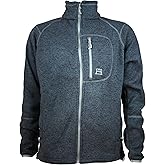 Avalanche Full Zip Fleece Jacket Mens Charcoal Black (Medium)