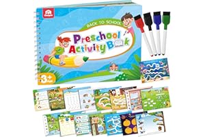Coogam Pencil Control Tracing Workbook, Learn to Write Alphabet ABC Letters Numbers Handwriting Book Fine Motor Montessori Ed