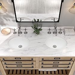 MEJE 19.5"x16" Oval Shape Bathroom Sink