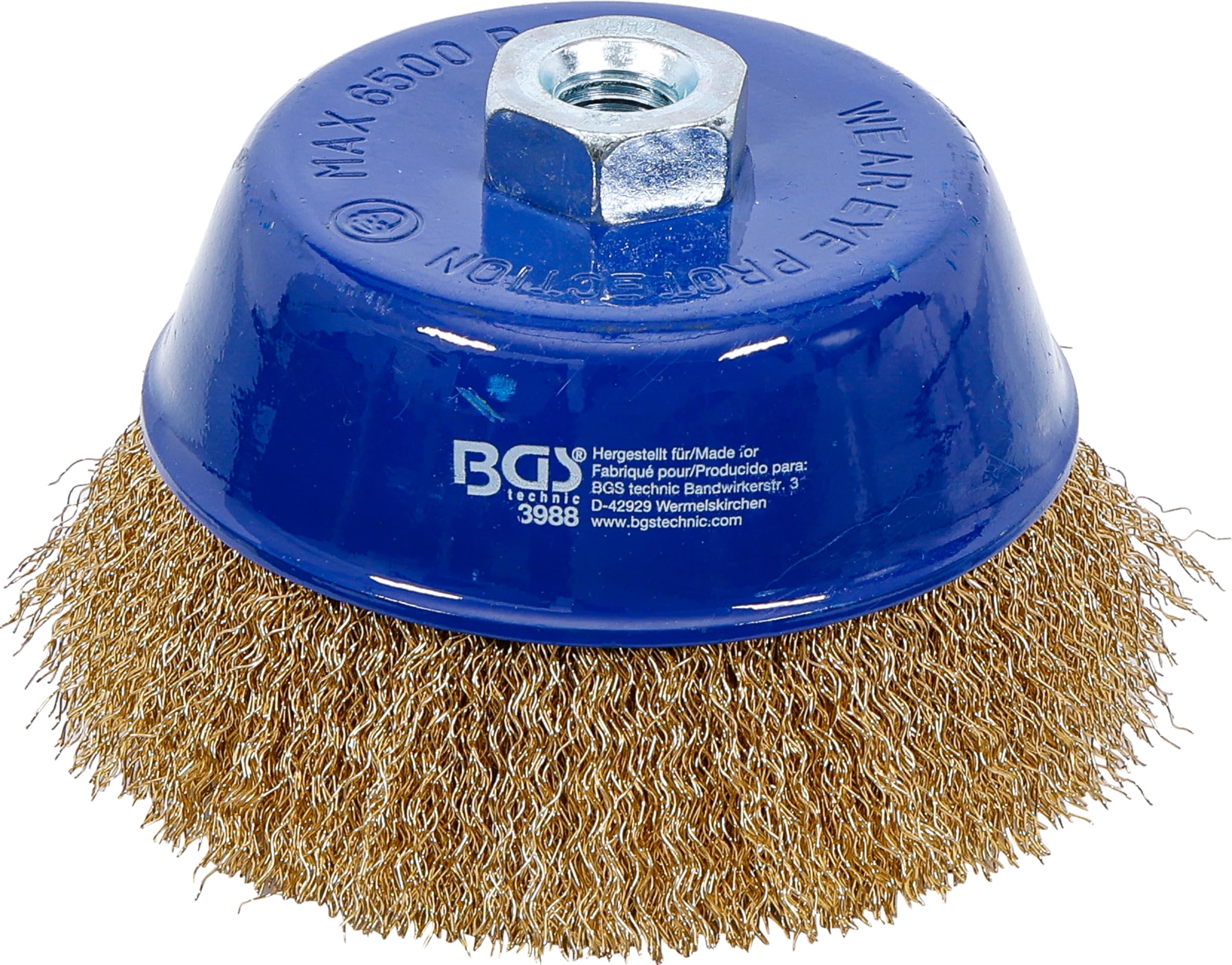 BGS 3988 | Wire Cup Brush | M14 x 2.0 Drive | Ø 125 x 75 mm
