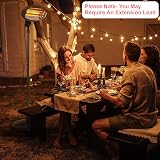 Olsen & Smith 2KW Outdoor Quartz Patio Heater Waterproof IP34 Black view 7