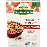 Cascadian Farm Organic Granola, Cinnamon Apple, No Added Sugar, 13 oz