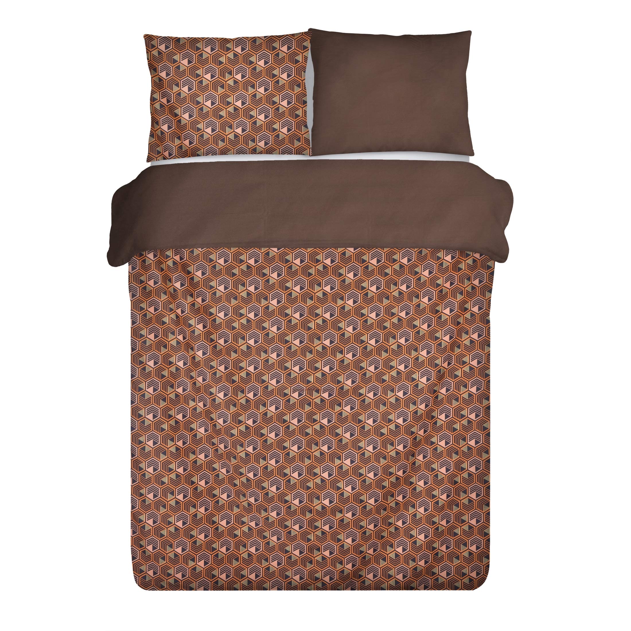 Eurofirany Bed Sheets Double, Duvet Cover Set, Cotton, Oeko-Tex, 2 Pillowcases, 1 Duvet Cover, 220 x 200 cm