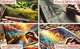 Exerz 5x 30x40cm Pre-Stretched Canvas 280GSM 100% Cotton Triple Primed view 9