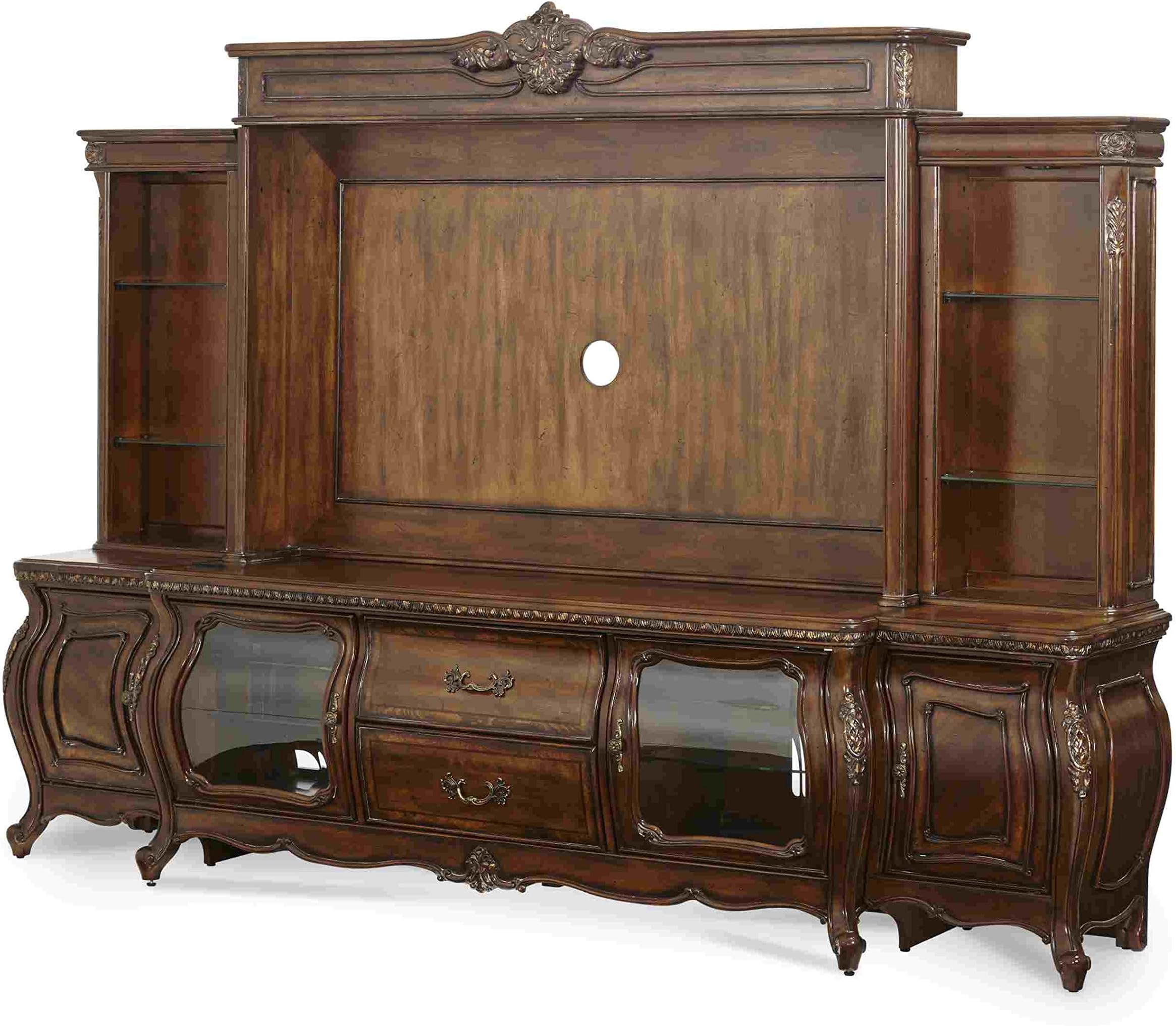 AICO Lavelle Mellange Entertainment Center with Piers