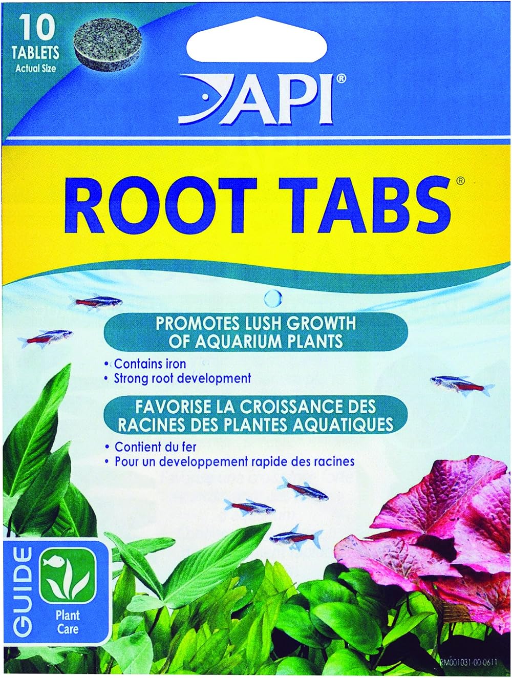 API Root Tabs Freshwater Plant Fertilizer 10 Tablets Box 13 g Each