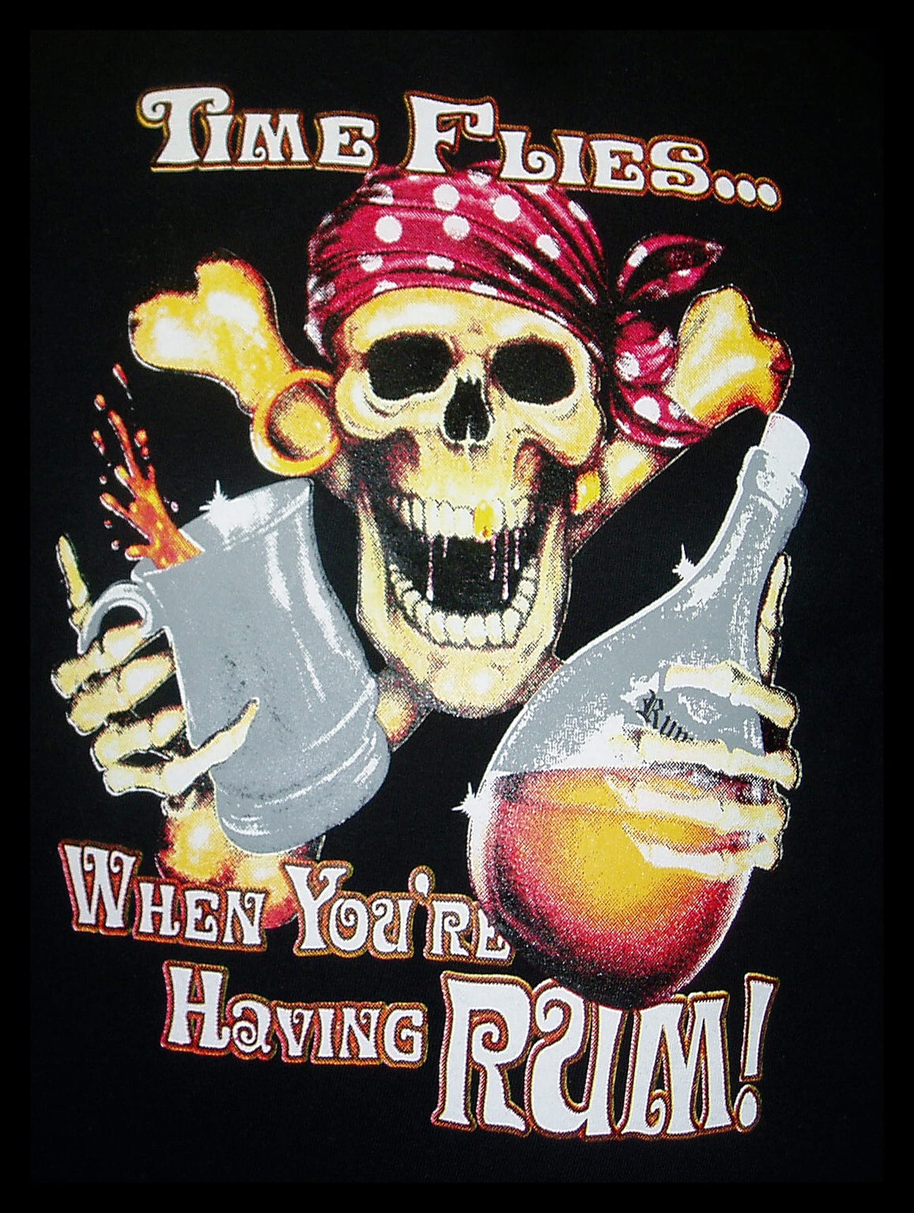 Shawprint Limited Time Flies When Your Having Rum RETRO METAL TIN WALL ART NOVELTY GIFT