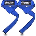 Lifting Straps for Weightlifting - Deadlift Strap Cotton Padded, Silicone Grip & Plain Wrist Straps for Powerlifting, Bodybuilding, Strength Training (Pair)