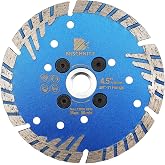 Diamond Granite Cutting Blade 4 1/2"- BRSCHNITT Diamond Saw Blade Cut Concrete,Ceramic Porcelain Tile,Granite,Marble,Masonry,Paver,Quartz Disc 5/8-11 Thread