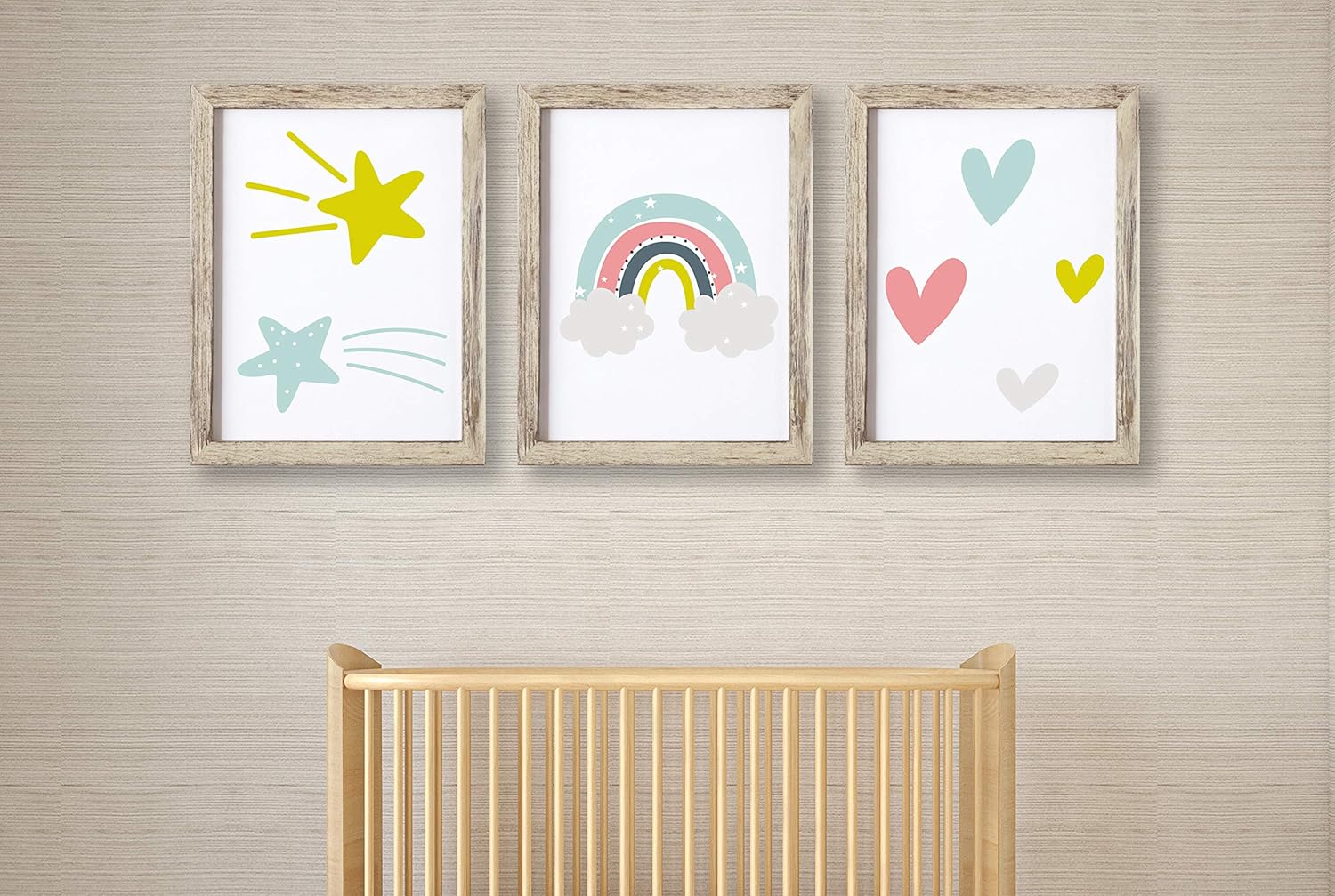 rainbow prints for nursery