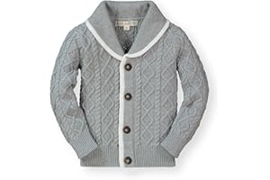 Hope & Henry Boys' Shawl Collar Sweater Cardigan